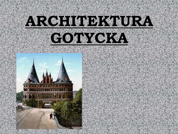 architektura gotycka