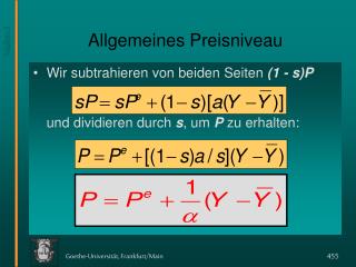 allgemeines preisniveau