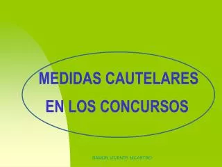 medidas cautelares en los concursos