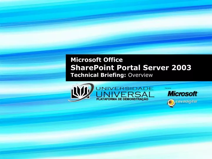 microsoft office sharepoint portal server 2003 technical briefing overview