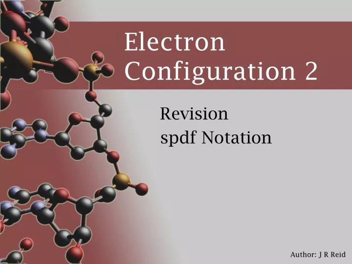 electron configuration 2