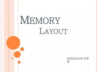 Memory 					Layout