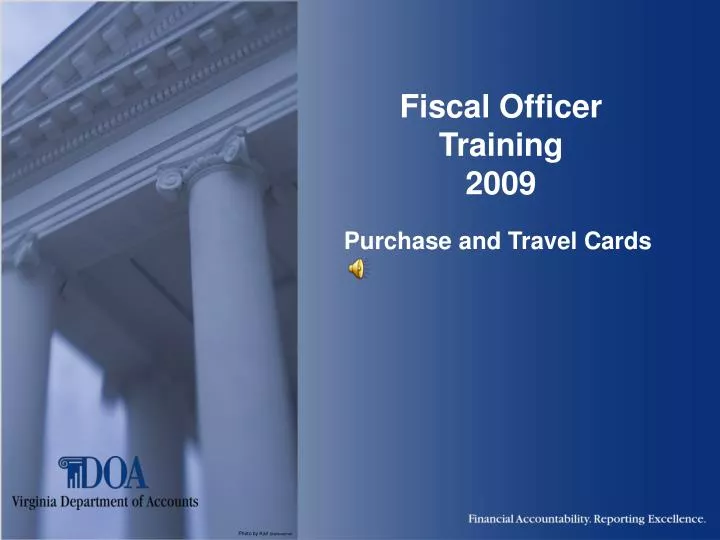 fiscal officer training 2009