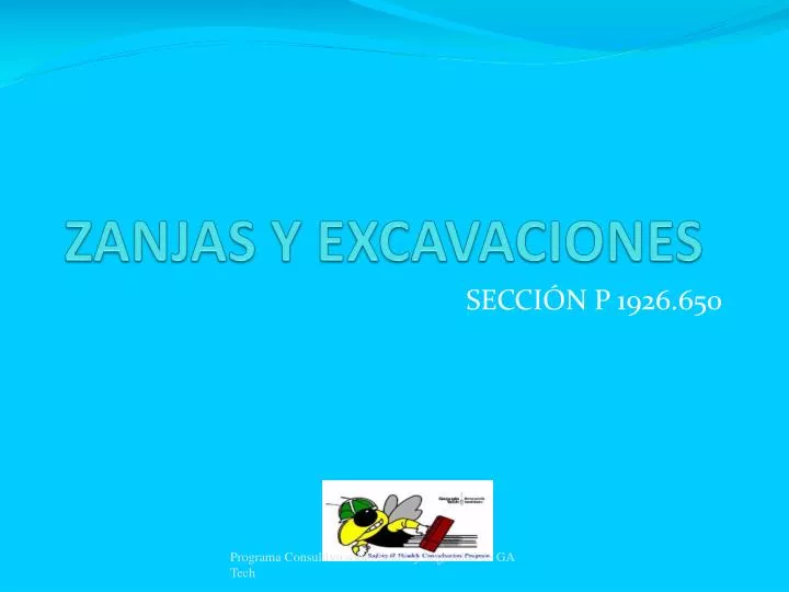 zanjas y excavaciones