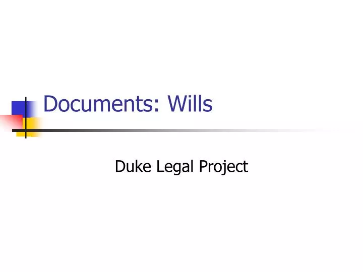 documents wills