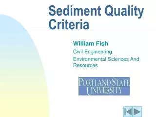 Sediment Quality Criteria