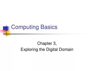 Computing Basics