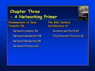 Chapter Three - A Networking Primer