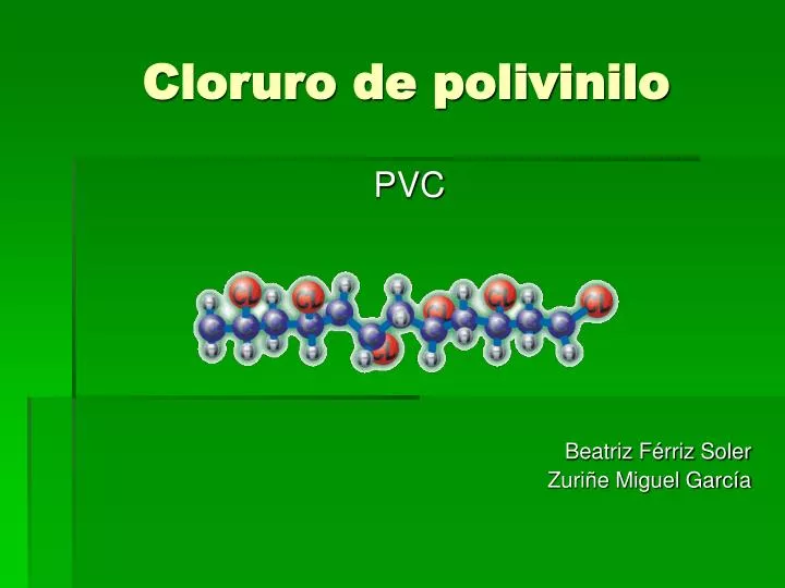 cloruro de polivinilo
