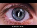 EL PROYECTO MATRIZ # 7 - slide 1