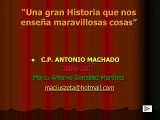 una gran historia que nos ense a maravillosas cosas