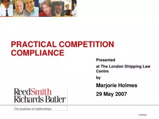 PRACTICAL COMPETITION COMPLIANCE