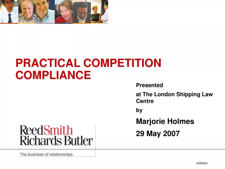 presented at the london shipping law centre by marjorie holmes 29 may 2007