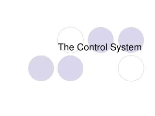 The Control System