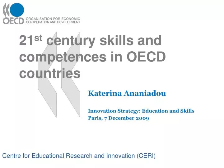21 st century skills and competences in oecd countries