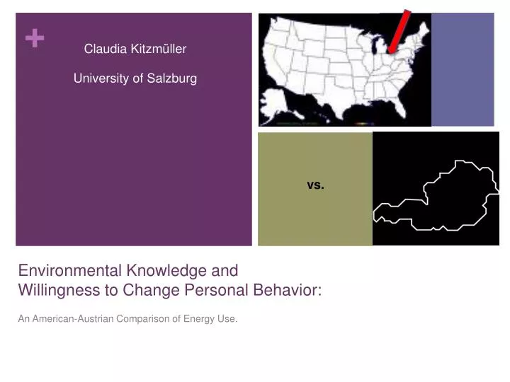 environmental knowledge and willingness to change personal behavior