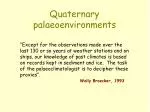 Quaternary palaeoenvironments - slide 1