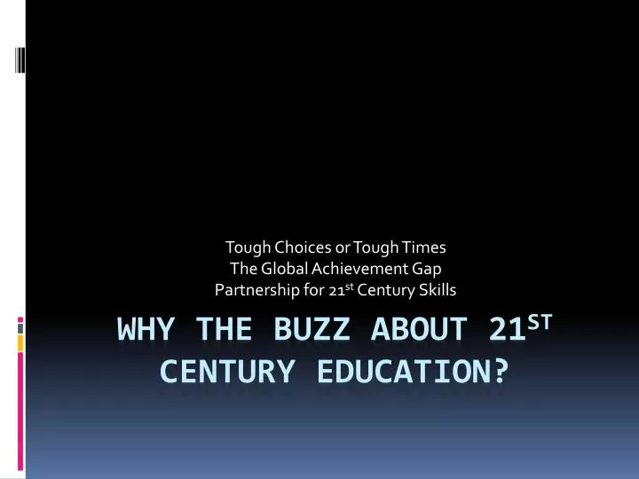 tough choices or tough times the global achievement gap partnership for 21 st century skills