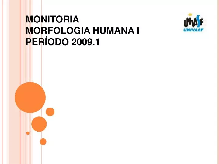 monitoria morfologia humana i per odo 2009 1