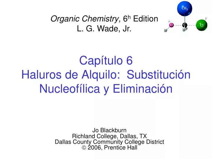 cap tulo 6 haluros de alquilo substituci n nucleof lica y eliminaci n