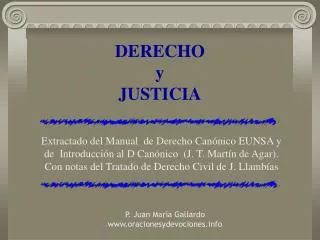 DERECHO y JUSTICIA