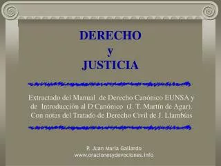 derecho y justicia