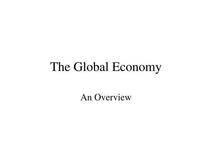 the global economy