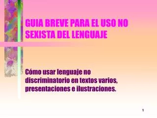 guia breve para el uso no sexista del lenguaje