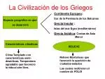 La Civilización de los Griegos - slide 1
