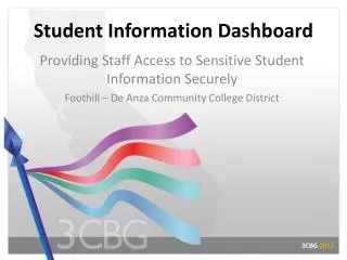 Student Information Dashboard