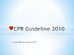 CPR Guideline 2010 - slide 1