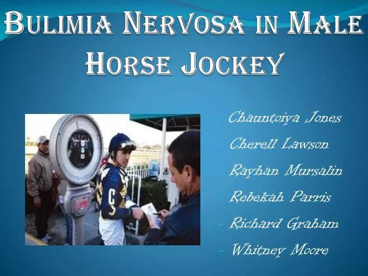 bulimia nervosa in male horse jockey