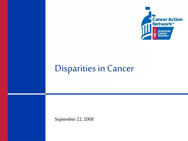 disparities in cancer