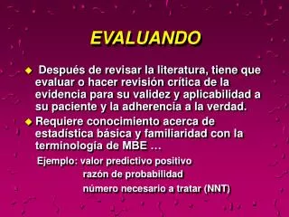 evaluando
