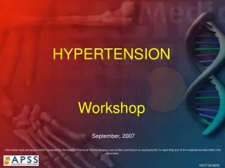 HYPERTENSION Workshop