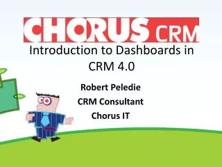 Introduction to Dashboards in CRM 4.0