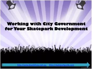 working with city government for your skatepark development