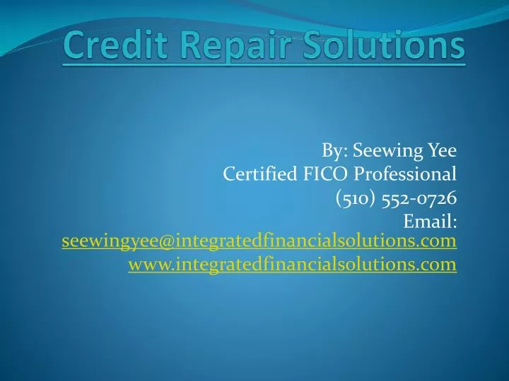 credit repair solutions