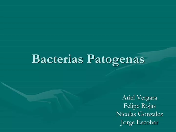 bacterias patogenas
