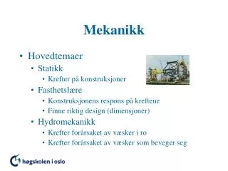 mekanikk