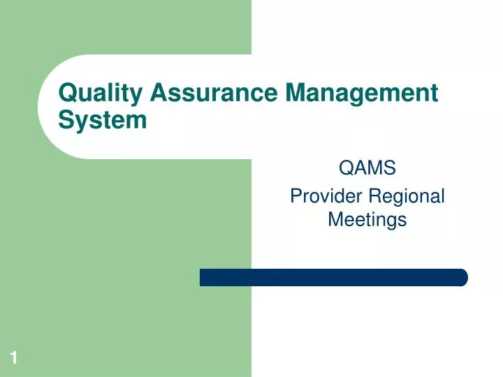 quality assurance management system
