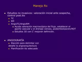 manejo rx