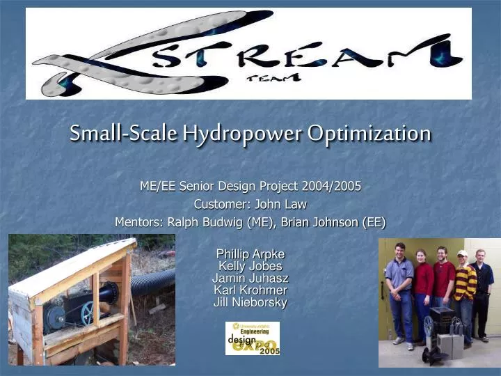 small scale hydropower optimization