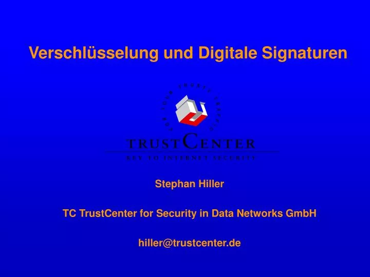 verschl sselung und digitale signaturen