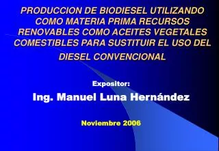 expositor ing manuel luna hern ndez noviembre 2006