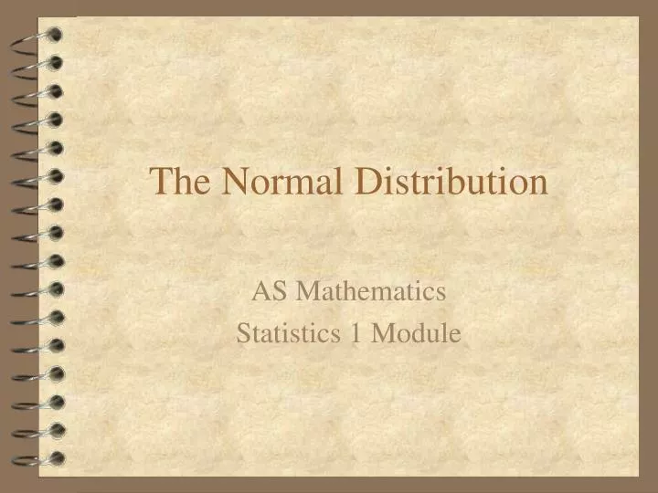 the normal distribution