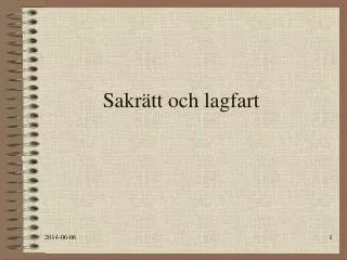 sakr tt och lagfart