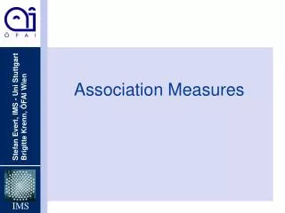 Association Measures