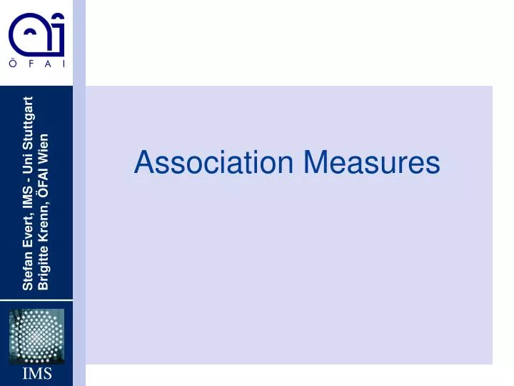 association measures