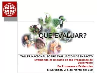 que evaluar